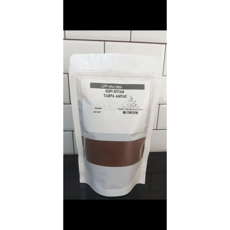 Kopi Instant Spray dried kopi Tanpa ampas 100Gram Refile kemasan Alumunium Foil