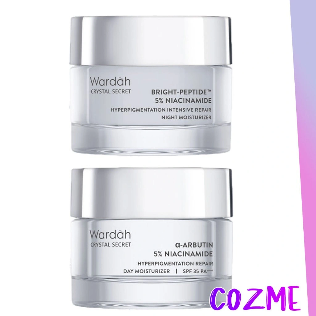 [2 PCS] WARDAH Crystal Secret Day Moist 30gr + Night Moist 30gr