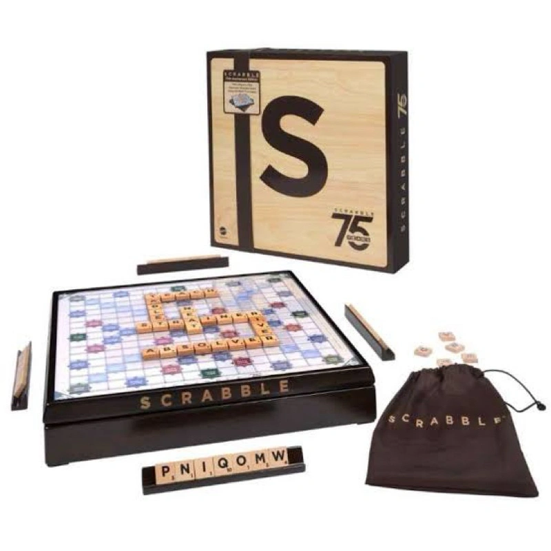 MATTEL SCRABBLE 75th anniversary board game family game edu game