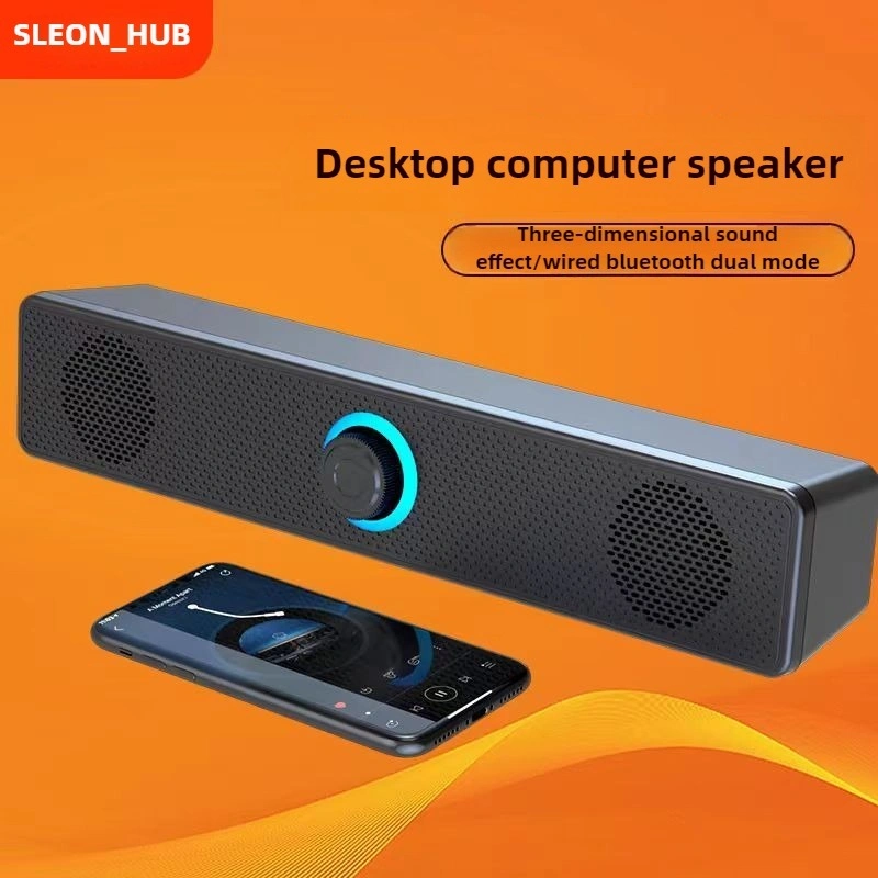 Speaker Bluetooth Soundbar Subwoofer Stereo Desk-top Laptop kabel 3.5mm usb charge-HU