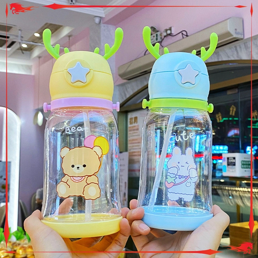 Botol Minum Anak Sedot Motif Tanduk Rusa Botol Minum Anak BPA FREE Food Grade TOP406