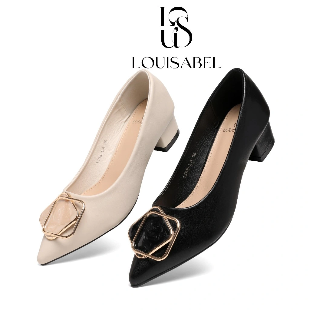 LOUISABEL Vera Block Heels Sepatu Kerja Wanita Hak Chunky LSB-1368-LA