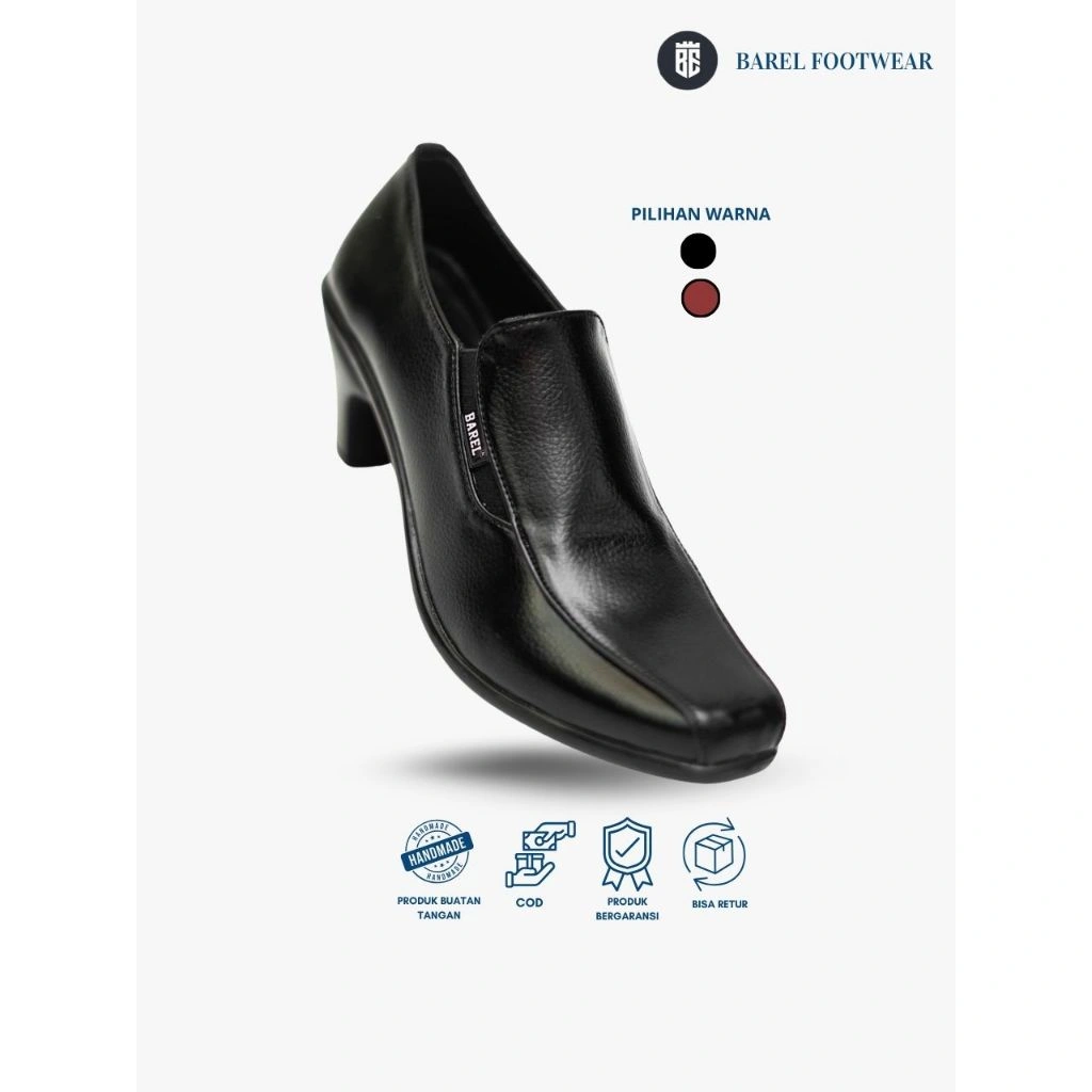 Barel lad - Sepatu Pantofel Wanita Sepatu pantopel Kerja Kantor Wanita heels 5 cm produk handmade cibaduyut bandung