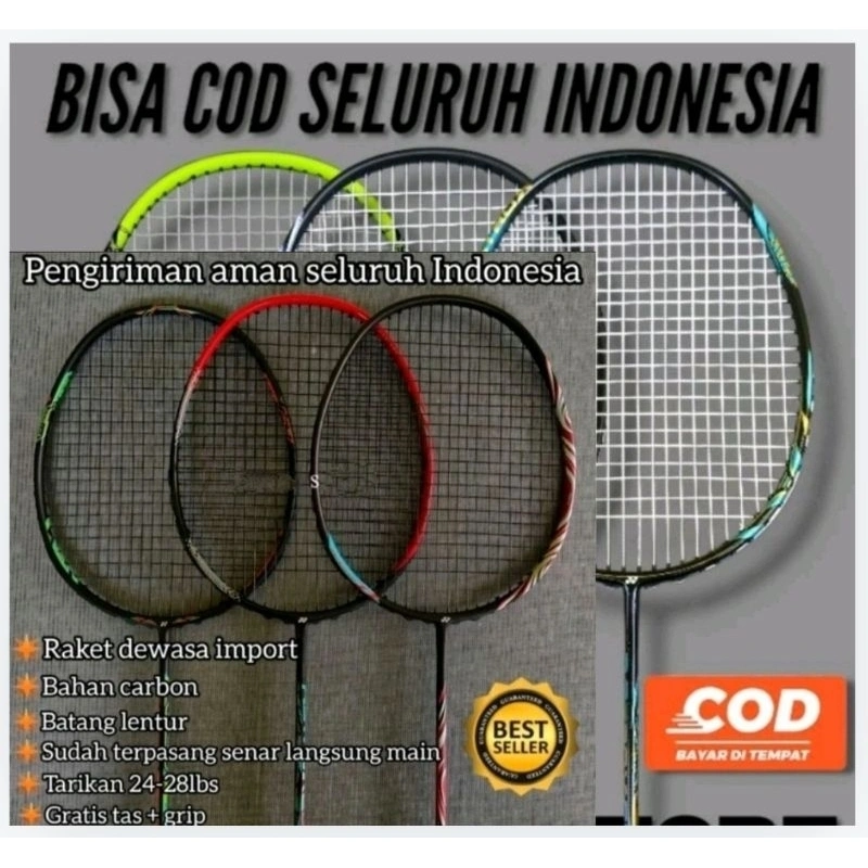 RAKETBULU TANGKIS SECOND 28 LBS BADMINTON / TERMURAH TERLARIS