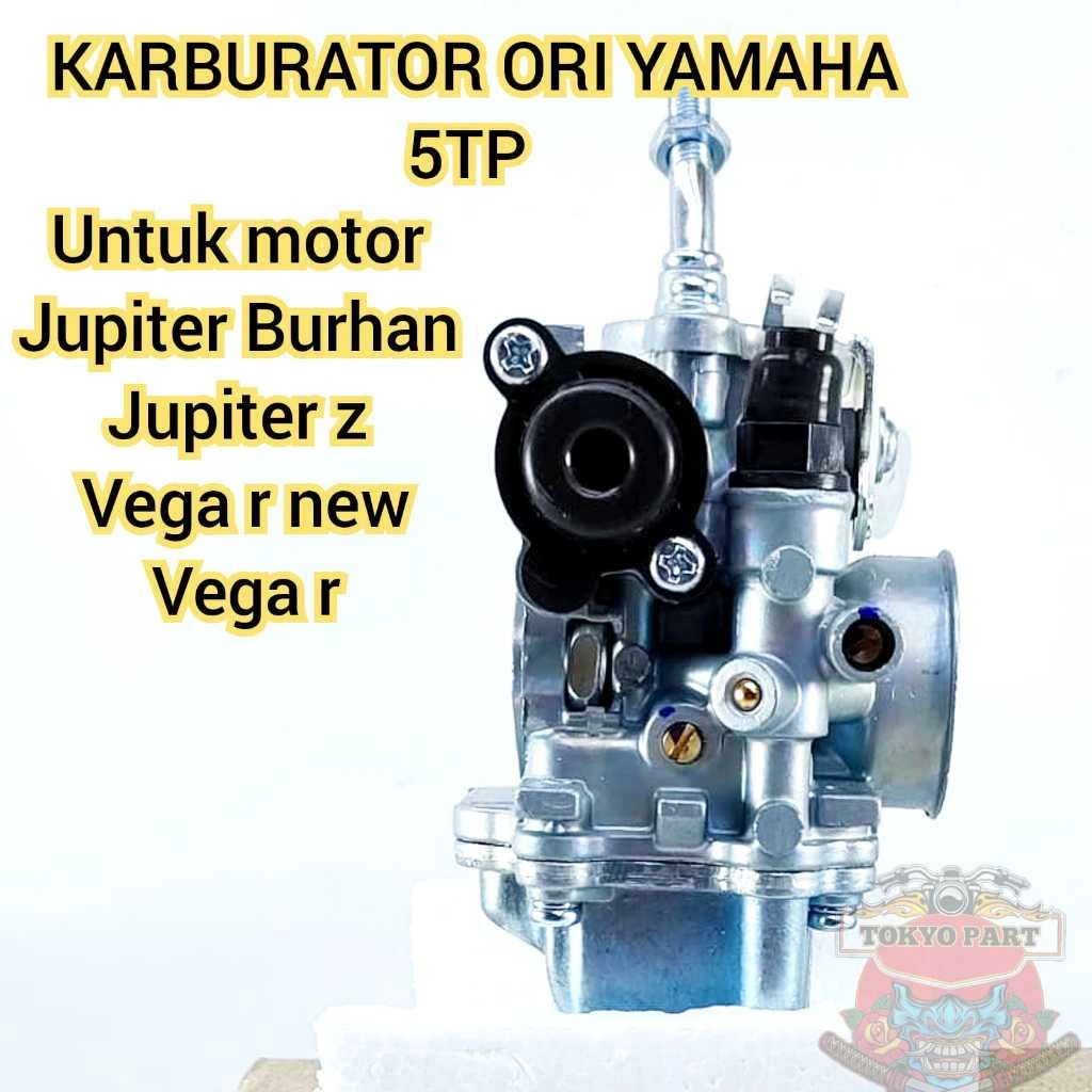 KARBURATOR CARBURATOR KARBU YAMAHA 5TP KUALITAS ASLI ORIGINAL YAMAHA YGP UNTUK MOTOR JUPITER BURHAN, JUPITER Z, VEGA R NEW, VEGA R