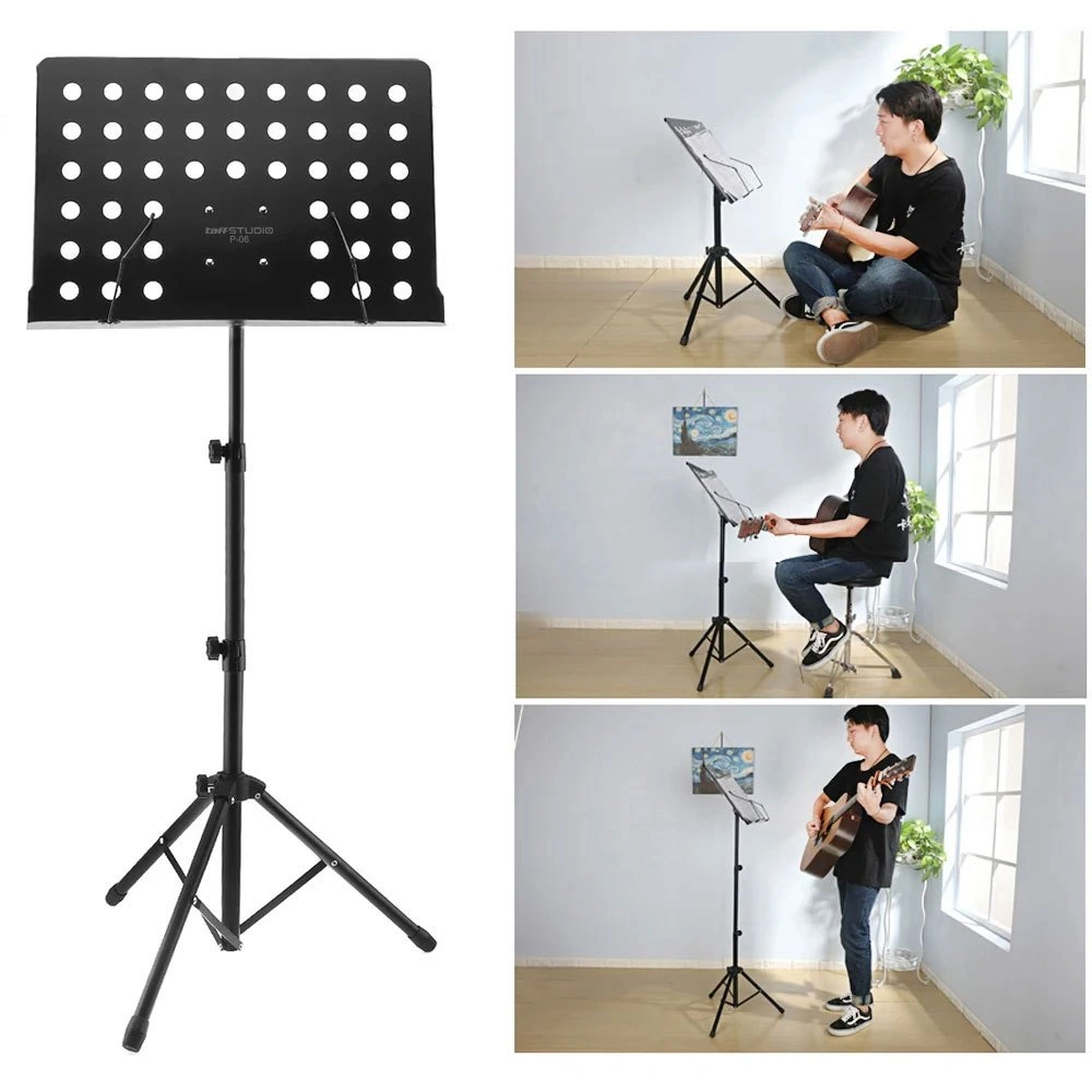 Stand Partitur Musik Lipat Dudukan Sheet Musik Stand Book