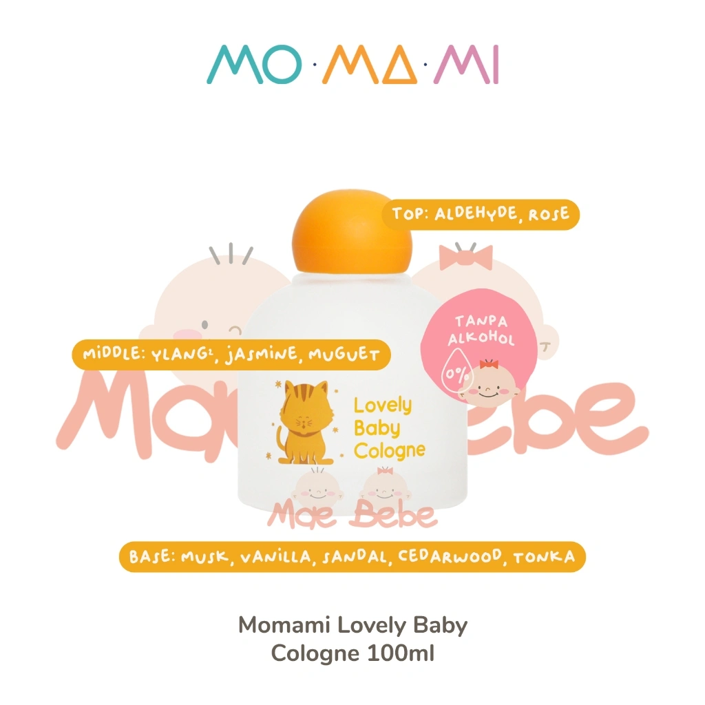 [PROMO] Momami Lovely Baby Cologne Parfum Anak Bayi Musky Vanilla Bebas Alkohol 100ml
