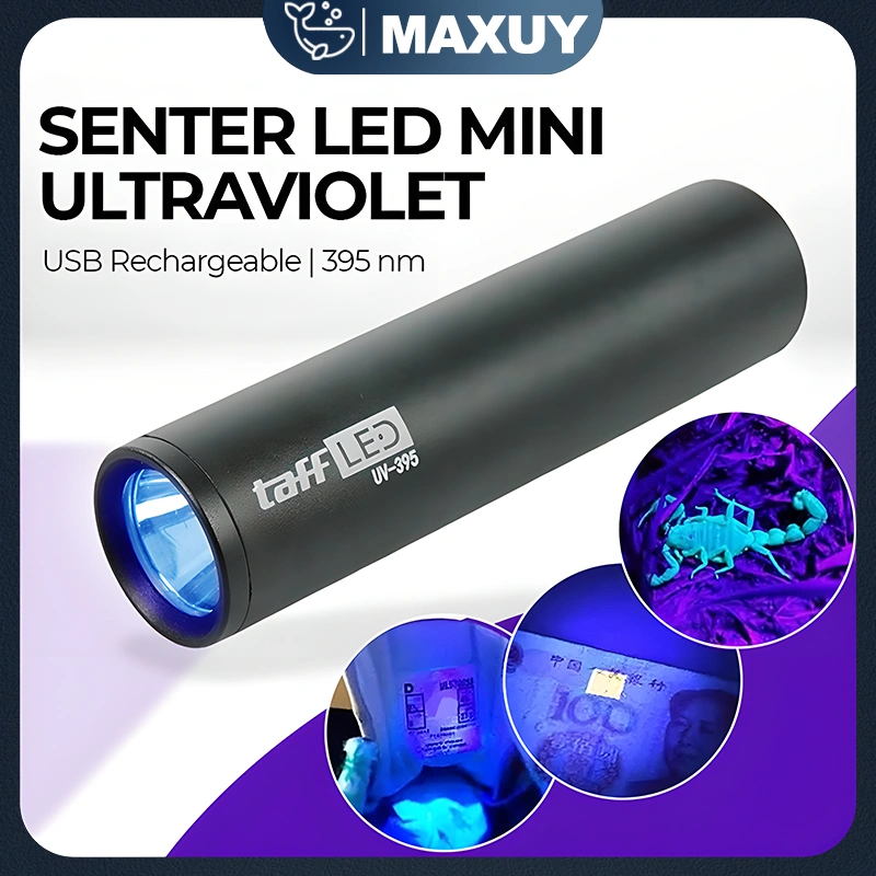 Senter Ultra Violet UV High Power Charge Model 395nm