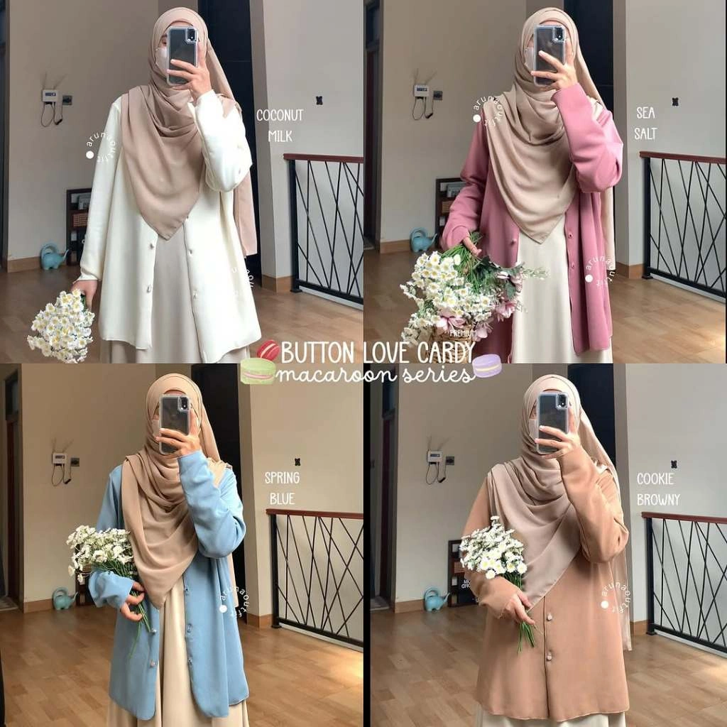 BUTTON LOVE CARDIGAN PREMIUM SERIES BY ARUNAOUTFIT