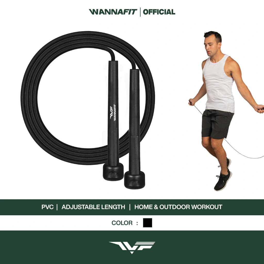 WANNAFIT Skipping PVC | Alat Olahraga Rumah