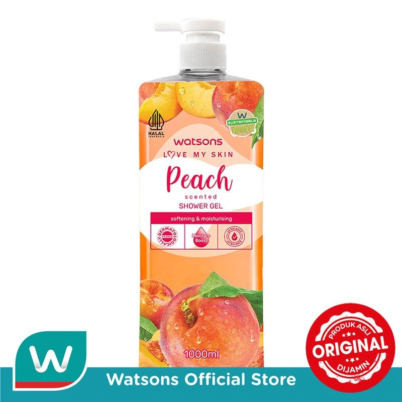 Watsons Peach Scented Shower Gel 1000ml