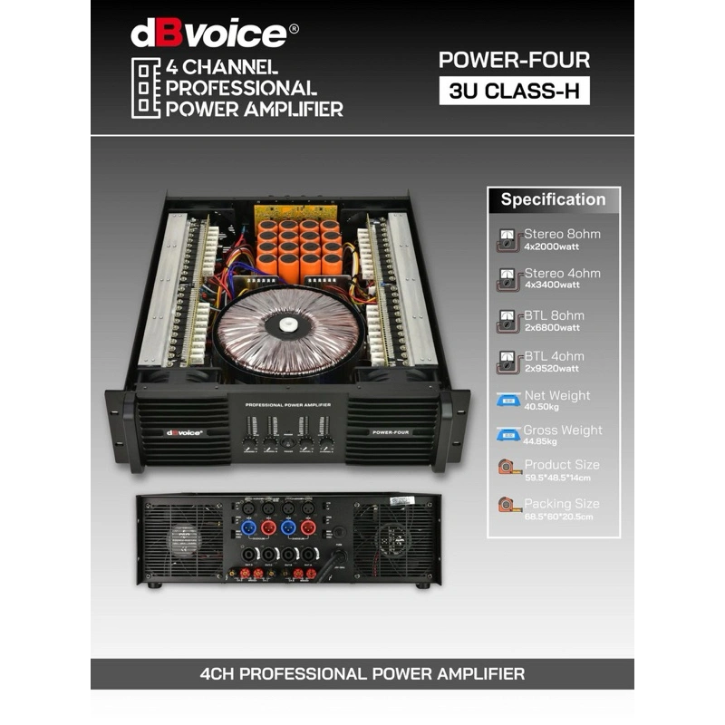 Power amplifier Db voice dbvoice power four 4 chanel original