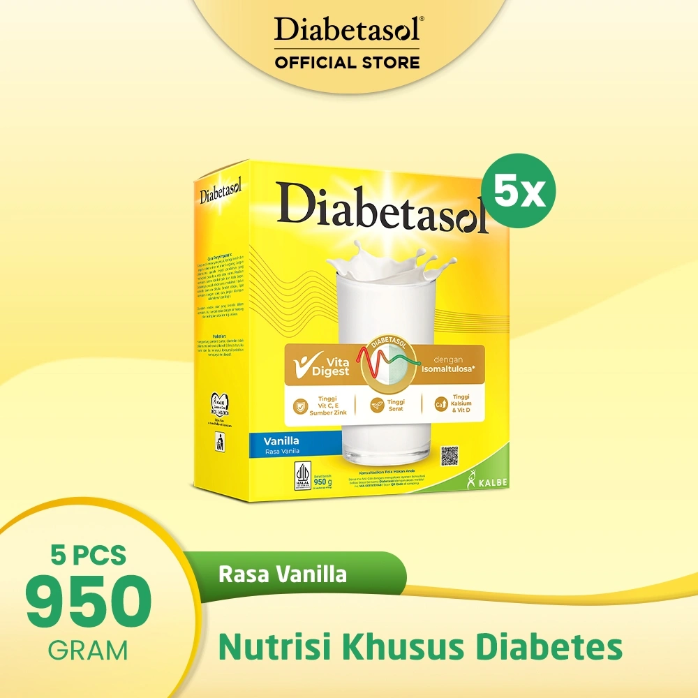 Diabetasol Jumbo Vanilla 950g (5pcs)