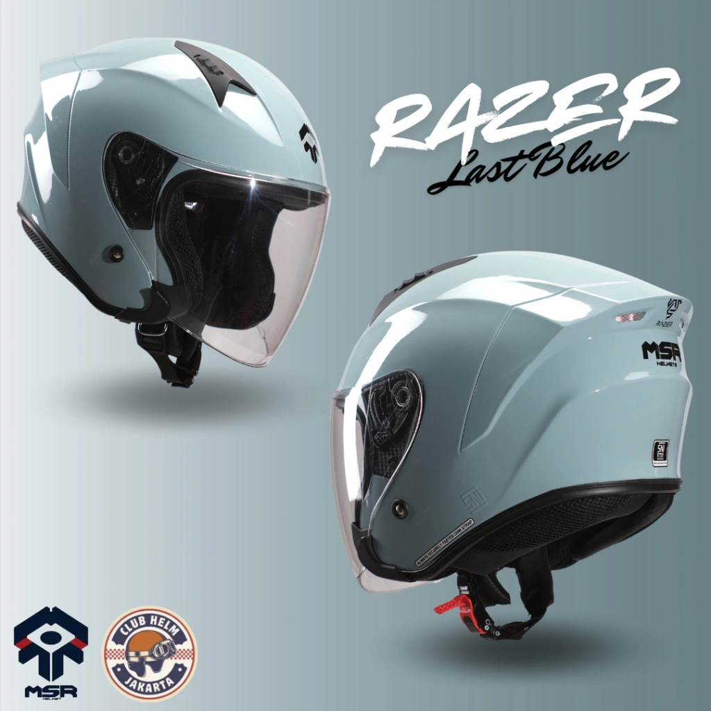 Helm Dewasa SNI RAZER Unisex Cowo Cewe Spoiler Polos Mix Filano MSR