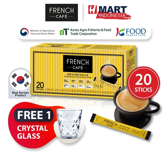 NAMYANG FRENCH CAFE Coffee Mix Mild - Kopi Instan Rasa Ringan 20 Sticks