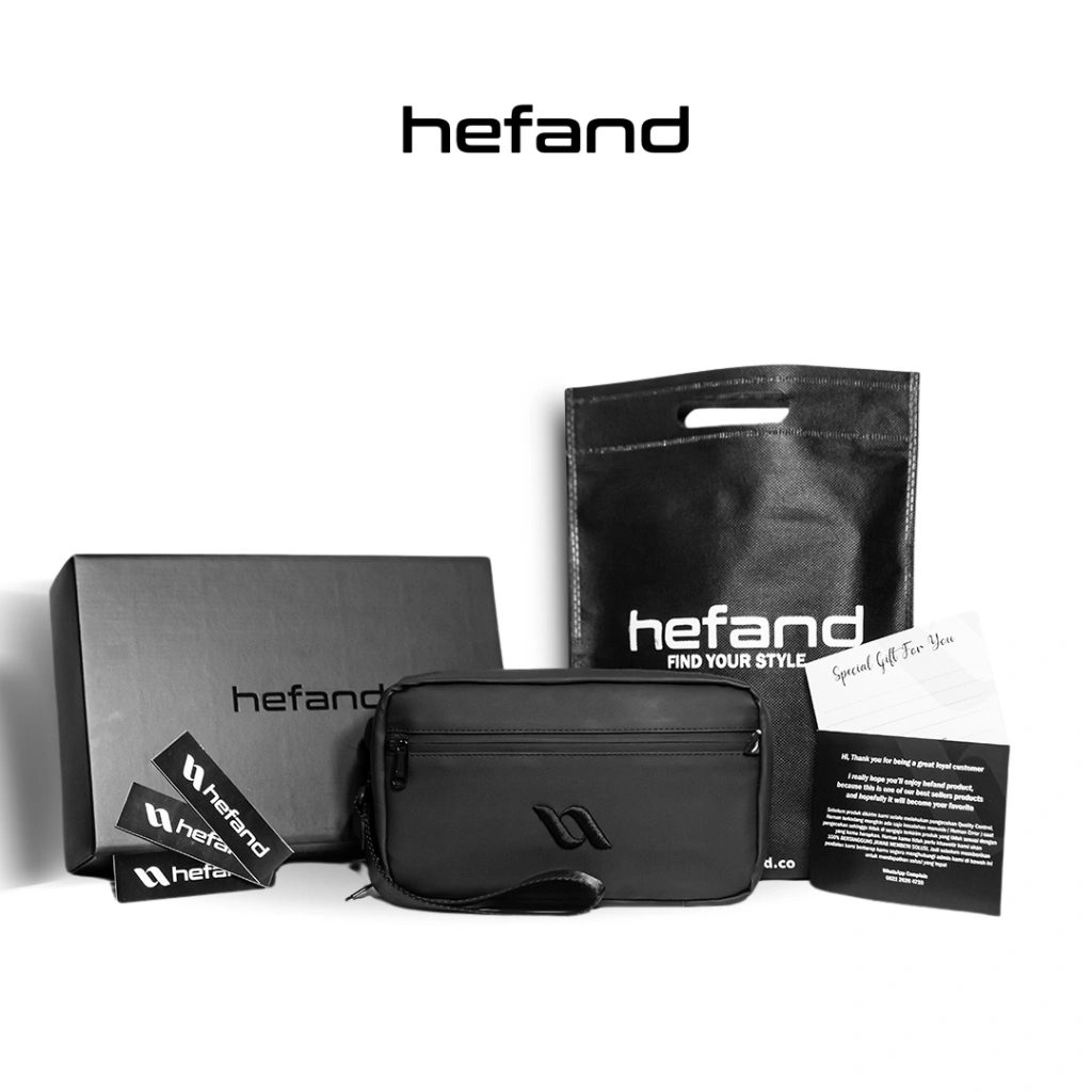 Hefand - Handbag Pria Aero Exclusive Tas Selempang Pria Clucth Bag Tas Tangan Pria Hand Bag Tas Slempang Cowok Kulit Waterproof