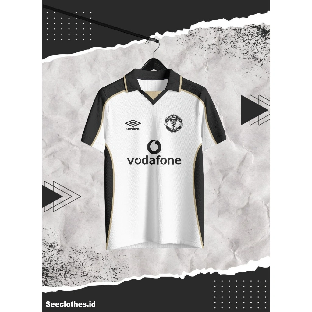 Jersey Seeclothes.id Baju Bola Retro MU AWAY 3rd 2001/2002