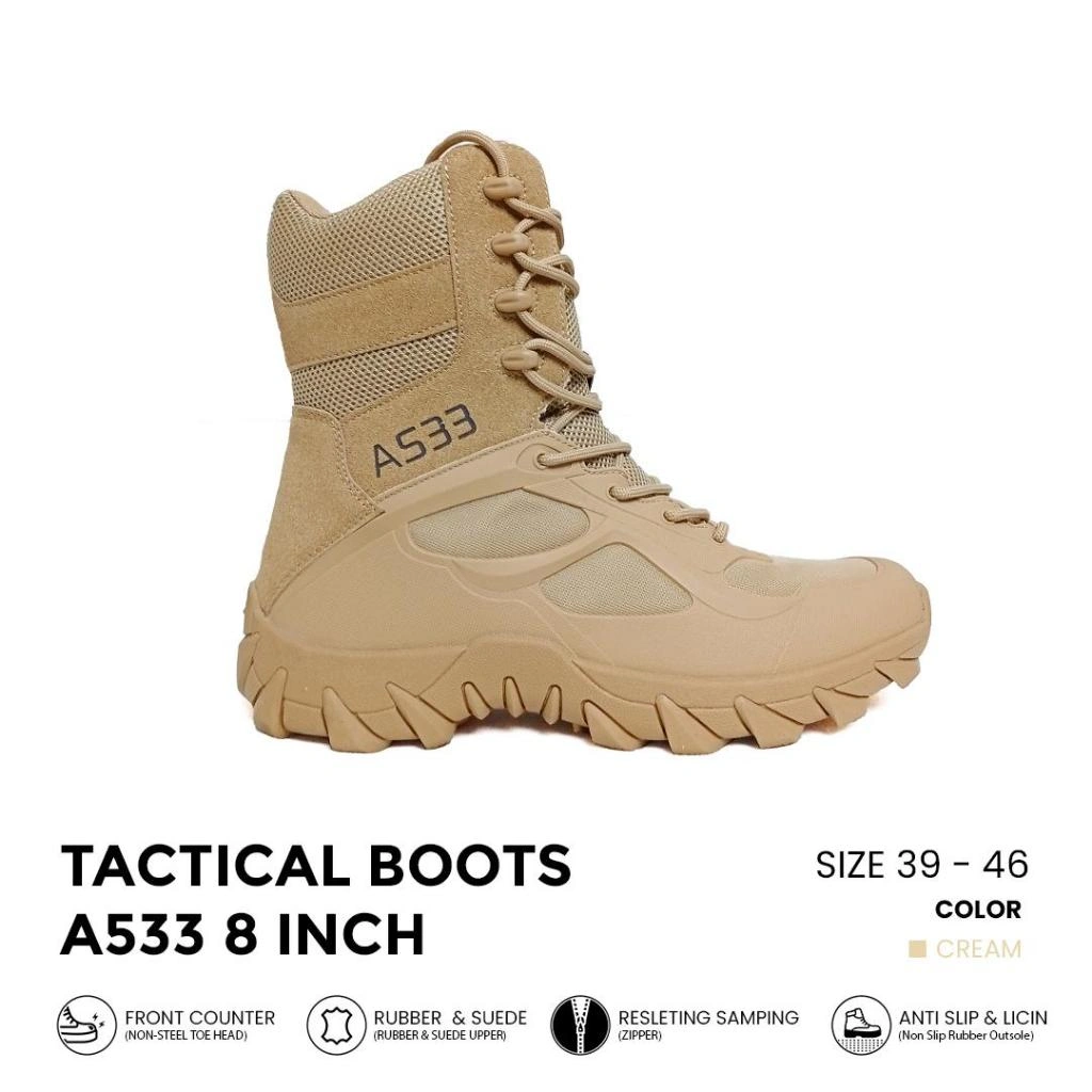 Sepatu Tactical A533 PDL Sepatu Tactical Military Combat Boot AS33