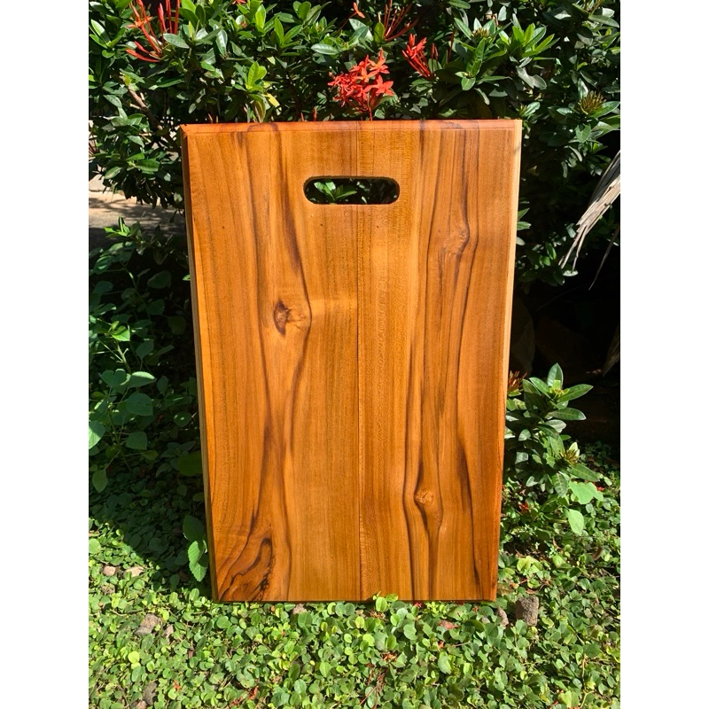 Talenan Kayu Jati Asli Panjang 40*25cm / Talenan Kayu Jati Tua