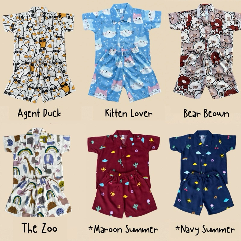 PAJAMAS PREMIUM MURAH | PIYAMA ANAK UNISEX