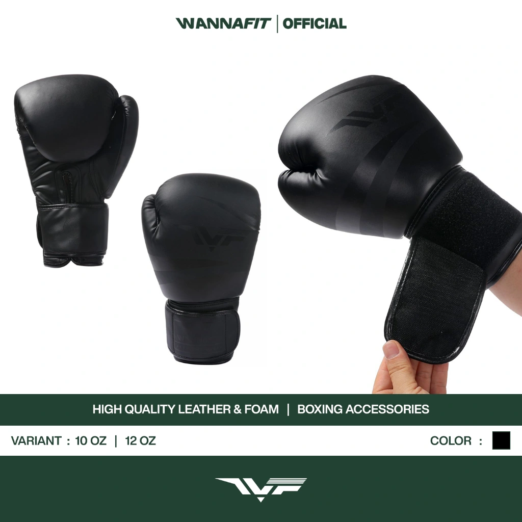 WANNAFIT MAX Sarung Tinju 10oz 12oz | Boxing Gloves | Alat Olahraga Boxing MMA Muay Thai