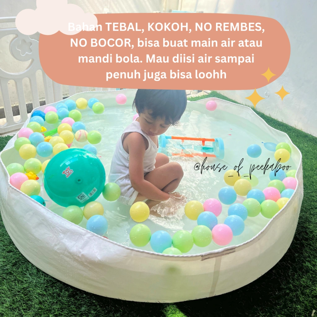 [House of Peekaboo] Art Mat Playmat Sensory Play Karpet/Matras/ Alas Main Sensory Kolam Renang Anak Bayi Playmate Bayi/ sensory mat kolam lipat praktis tanpa pompa waterproof
