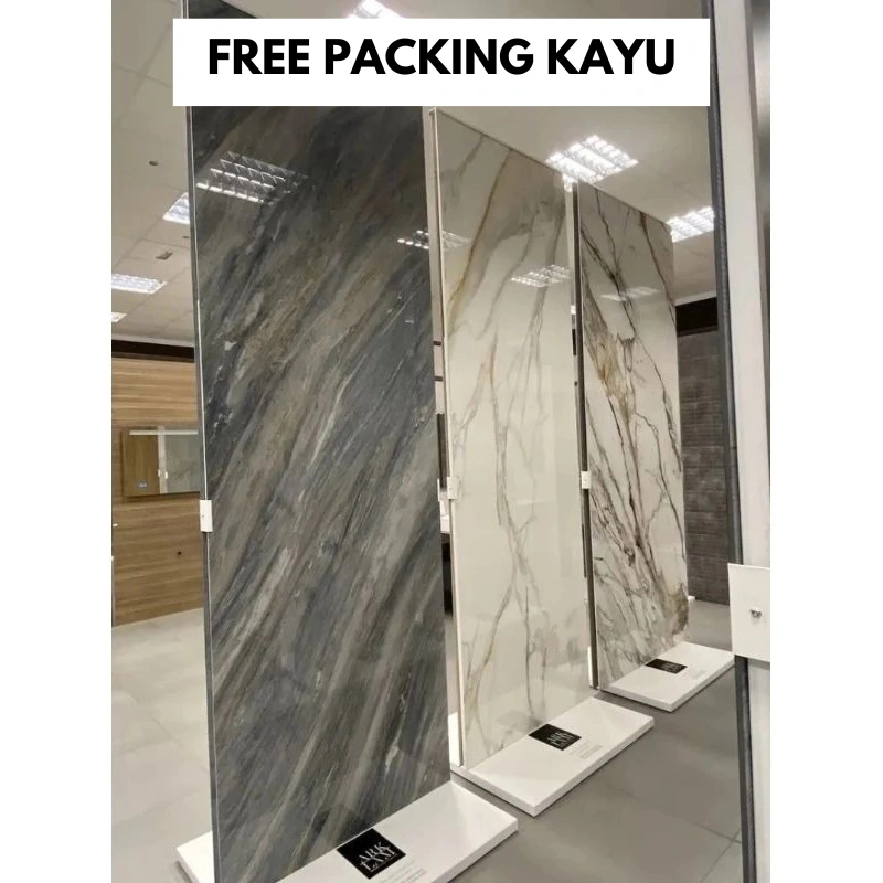 Marmer Panel PVC Dekorasi Dinding Motif Corak Marmer UV Marble Sheet