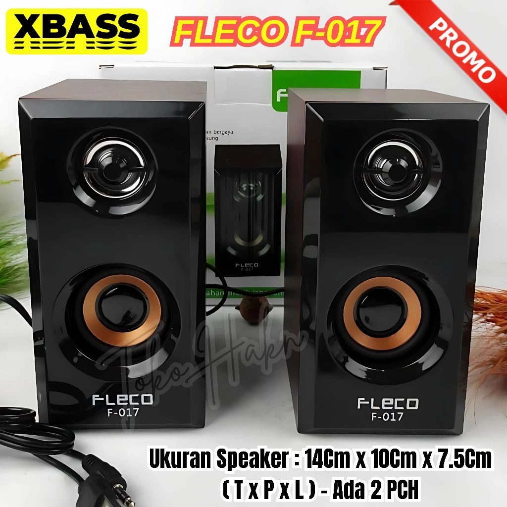 TERLARIS~Speaker Laptop - Komputer - Hp - Tv Fleco F-017 Extra Bass | Speaker Aktif Bisa Di Sambung Ke Mobil Speker Aktif / Subwoofer Mobil Super Bass / Speaker TV Full Bass theater audio, Stereo subwoofer / Speaker Portable Full Bass