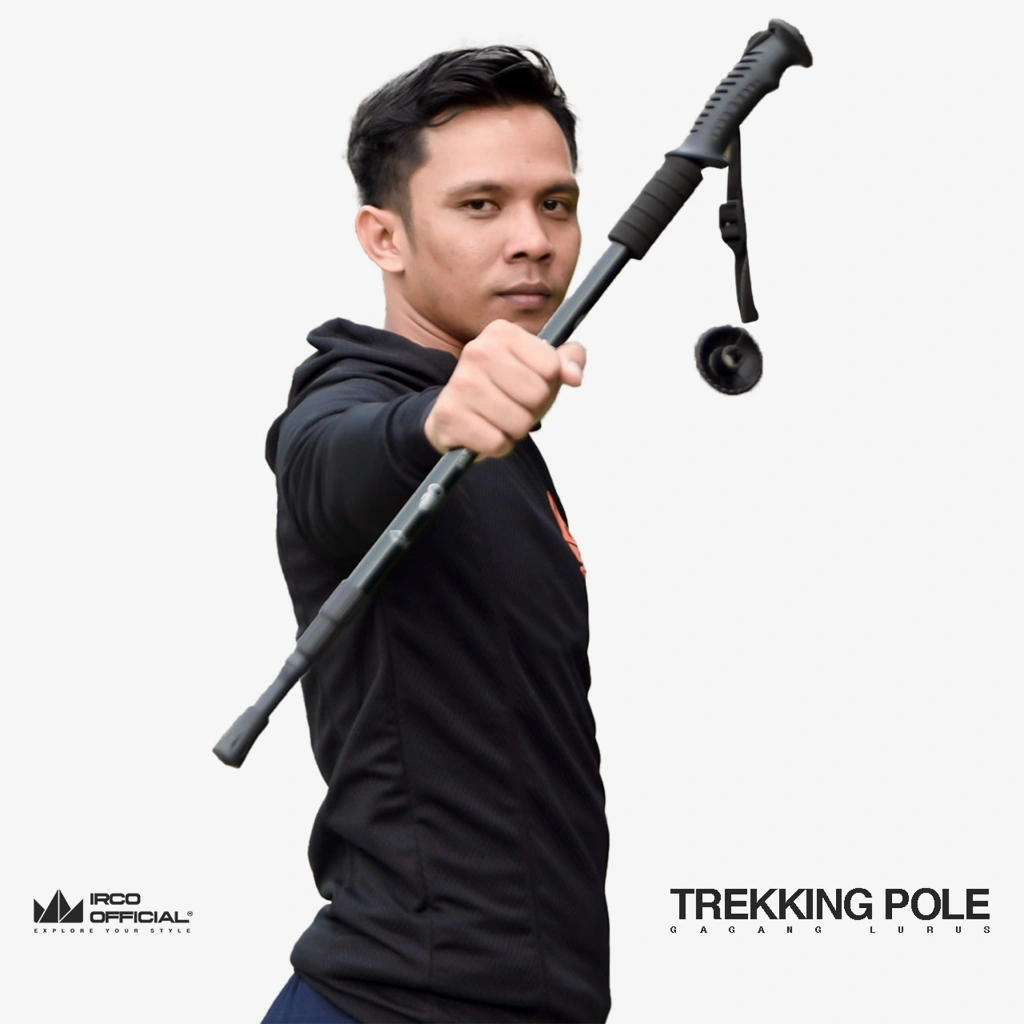 IRCO Trekking Pole Lurus Antishock 135 Cm - Tongkat Pendaki Gunung Multifungsi Bisa Jadi Tiang Bivak