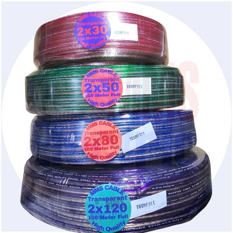 Mms Kabel Transparant 100m Full (2×30/2×50/2×80/2×120)