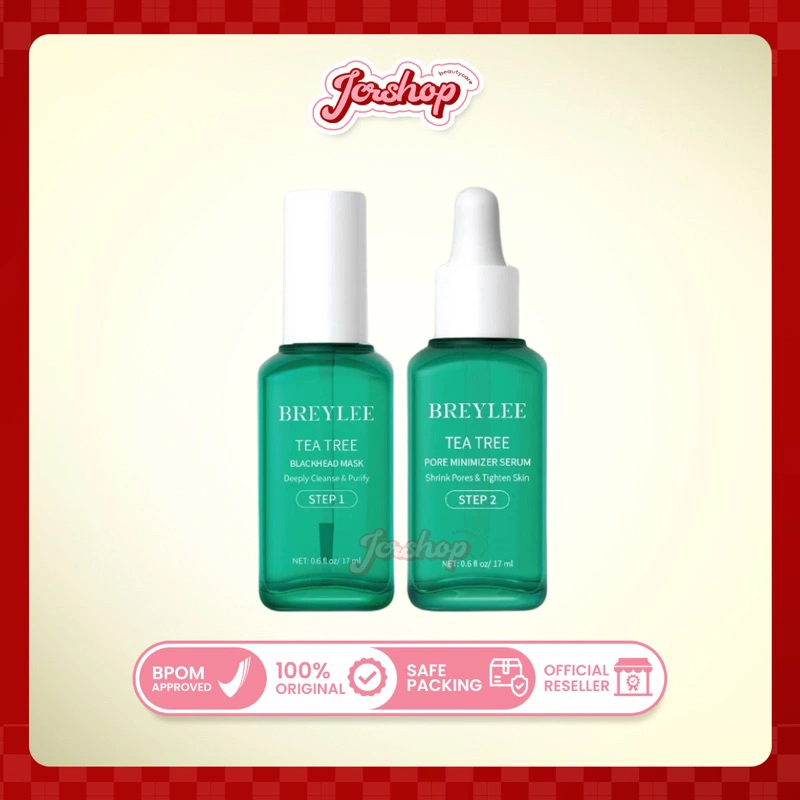 [BPOM] BREYLEE Step 1 Blackhead Mask | Step 2 Pore Minimizer Serum
