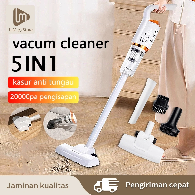 vacum cleaner 5IN1 Serbaguna Portable Wireless Pembersih Debu Penyedot Debu Mobil/Rumah 20000Pa