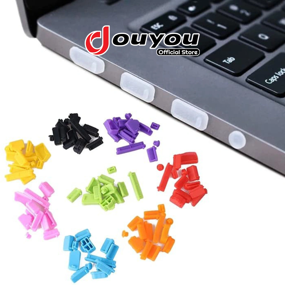 Penutup Port Laptop Dust Plug Tutup Lubang Notebook Anti Debu Isi 16pcs AK004
