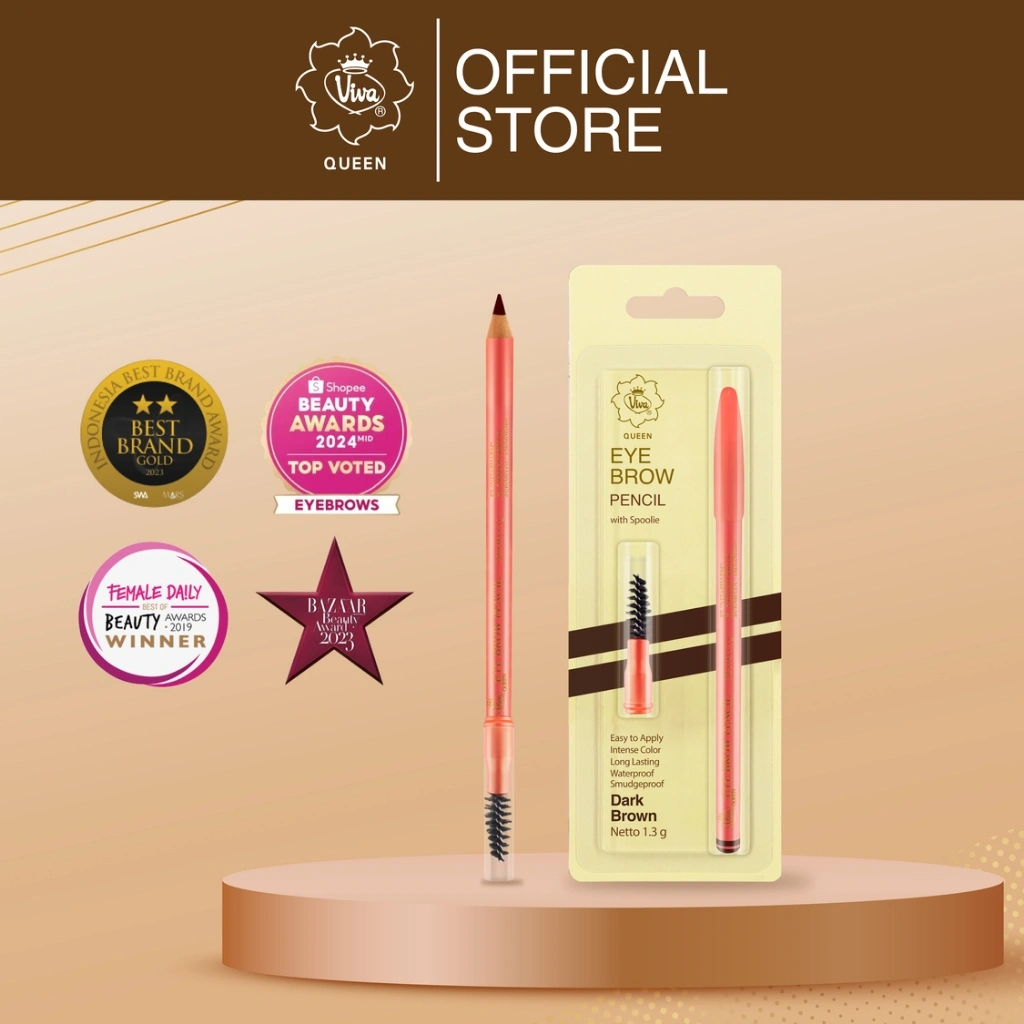 Viva Queen Eye Brow Pencil Limitied With Spoolie