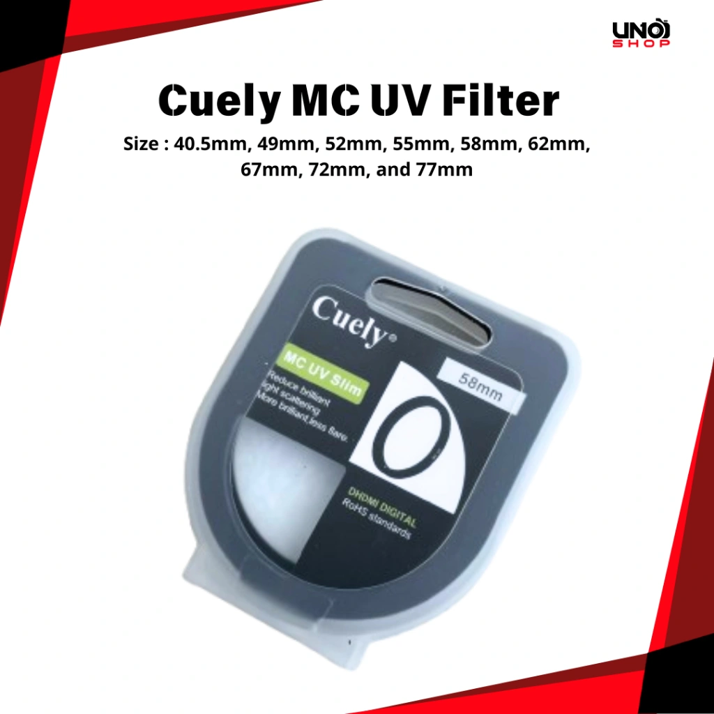 Cuely MC UV 40.5mm 49mm 52mm 55mm 58mm 62mm 67mm 72mm 77mm Multi Coated Filter