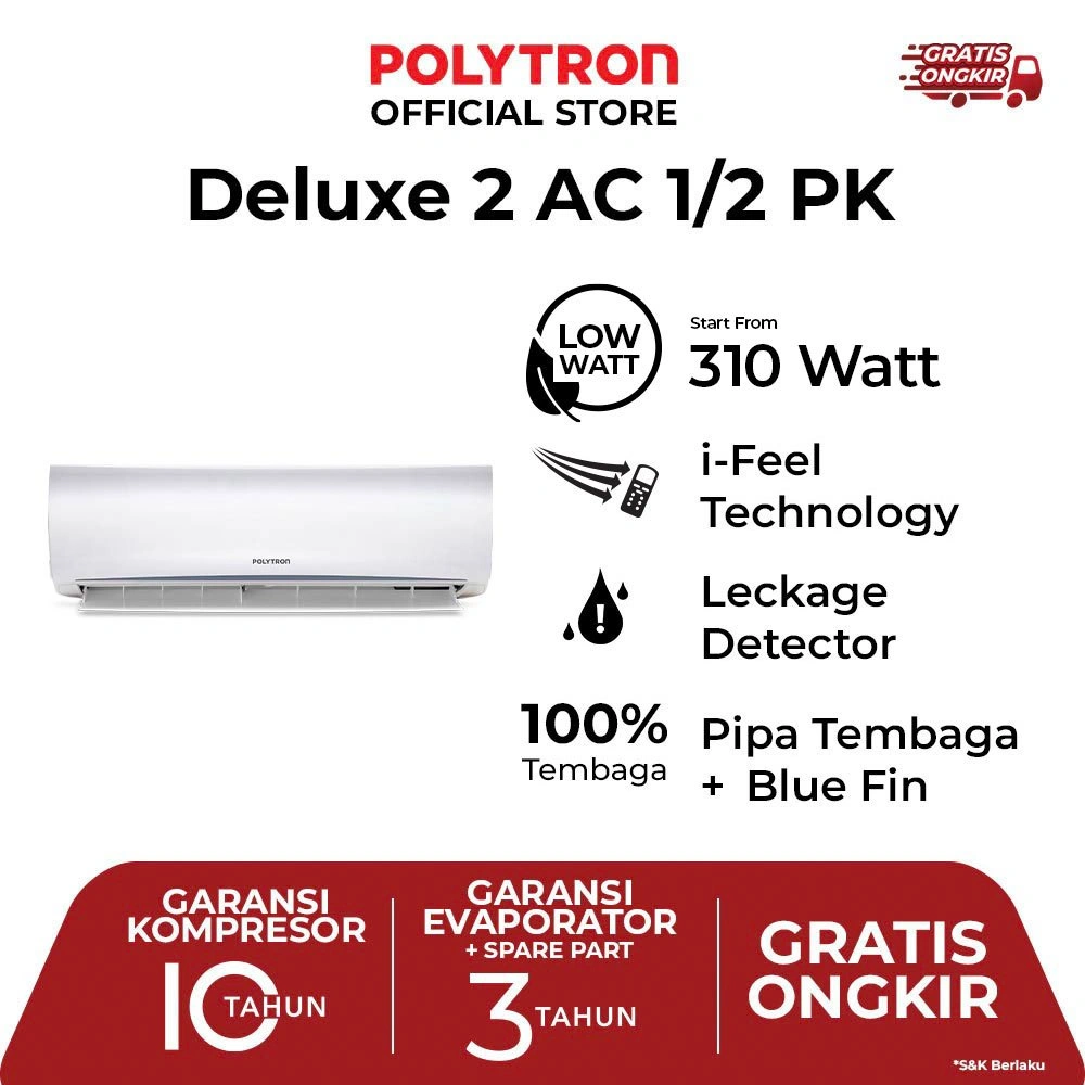 POLYTRON Deluxe 2 AC 1/2 PK PAC 05VH