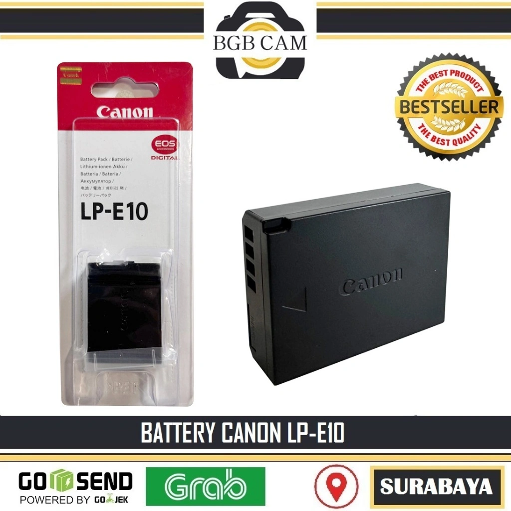 Baterai LP-E10 Battery LPE 10 / LP E10 for EOS 1200D / 1300D / 4000d / 3000D / 1500D / 2000D