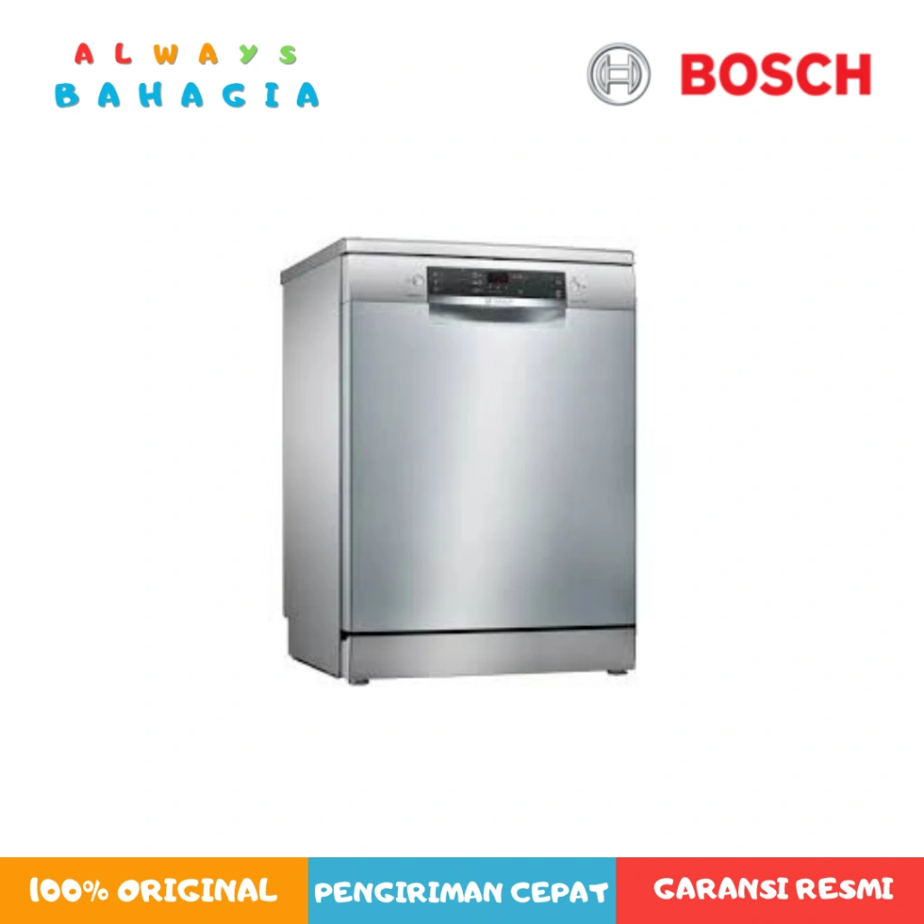 Bosch SMS45DI10Q Free-Standing Dishwasher 60 cm Seri 4 Silver Inox