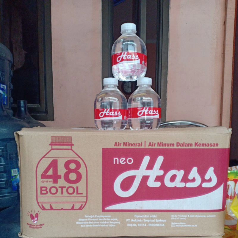 air mineral/air minum dalam kemasan (1 dus isi 48) isi 1 botol 188ml