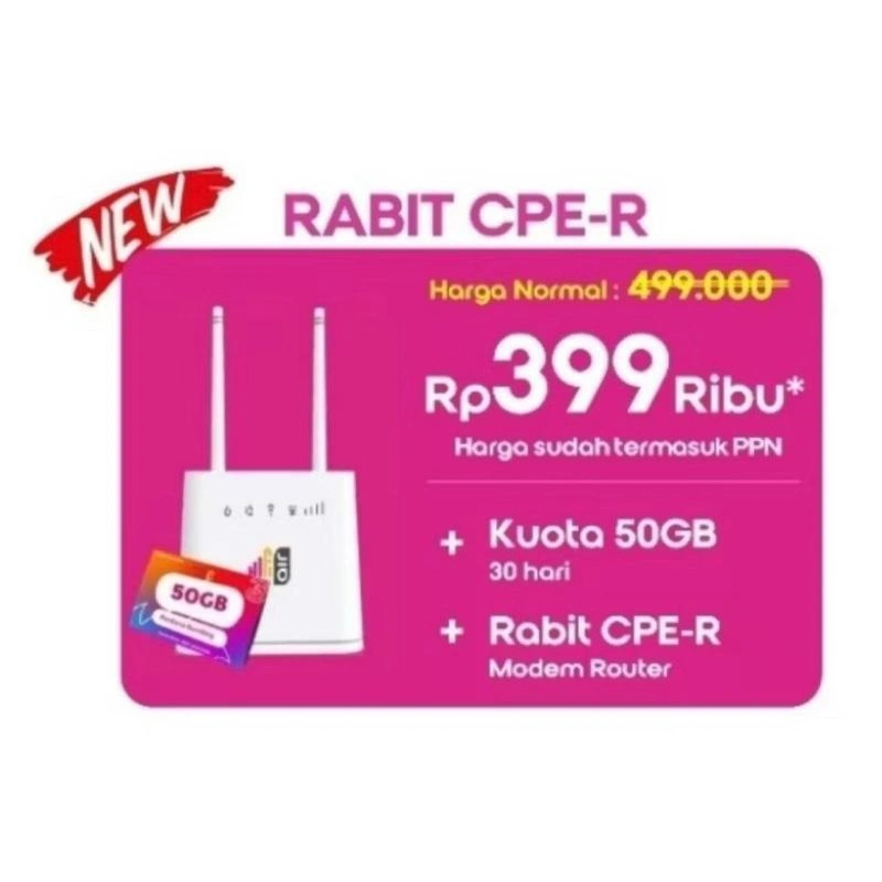 HIFI AIR 4G Home Modem WIFi Router + kuota 50gb,Barang ready siap kirim