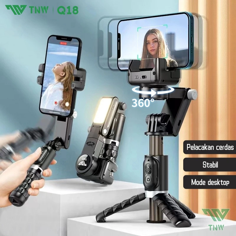 TNW-Q18 Stabilizer Tongsis Gimbal Stabilizer Handphone Gimbal Hp  Hp Bluetooth Tripod
