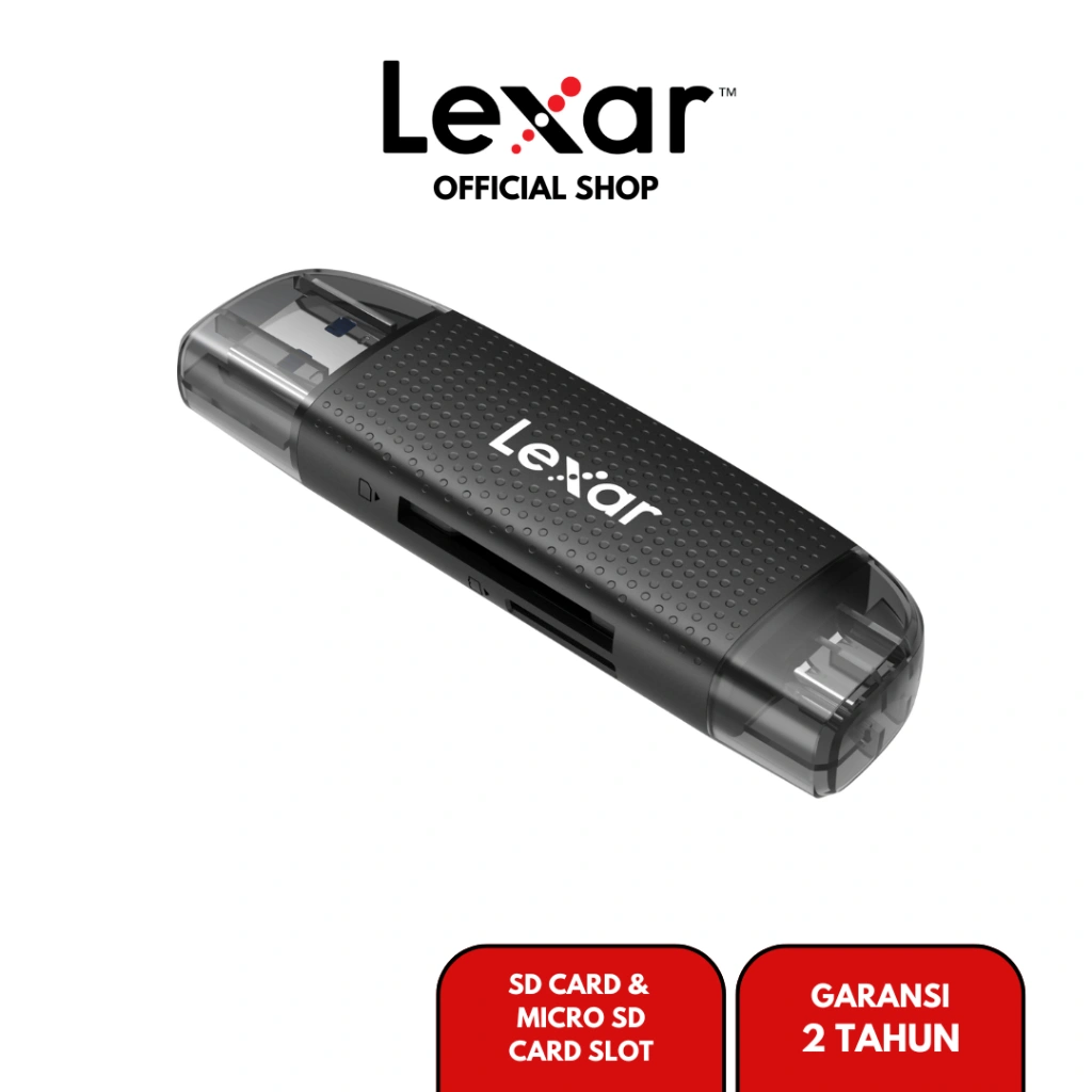 Lexar Dual Slot RW310X USB 3.2 Type A / Type C Card Reader SDcard / MicroSD