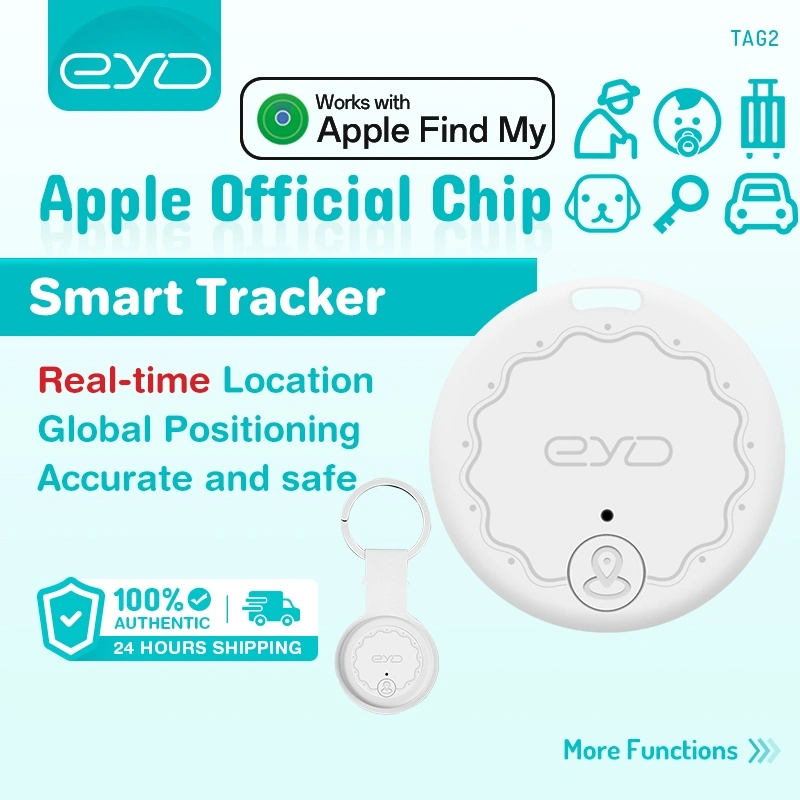 EYD TAG2 Pencari Tag Pintar Aman SmartTrack GPS SmartTag Apple Temukan Tag Saya MFi untuk Kunci Tas Hewan Peliharaan Mobil