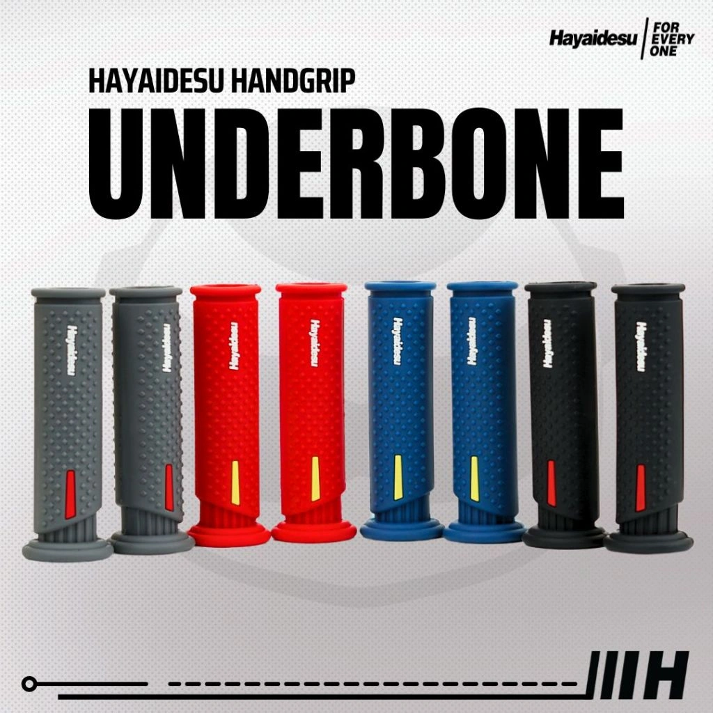 Hayaidesu Handgrip UNDERBONE - Hand Grip Motor Sport & Matic ADV, PCX, NMAX, Aerox, Ninja, Zx, CBR, R25, GSX, MX King (Ujung Terbuka)