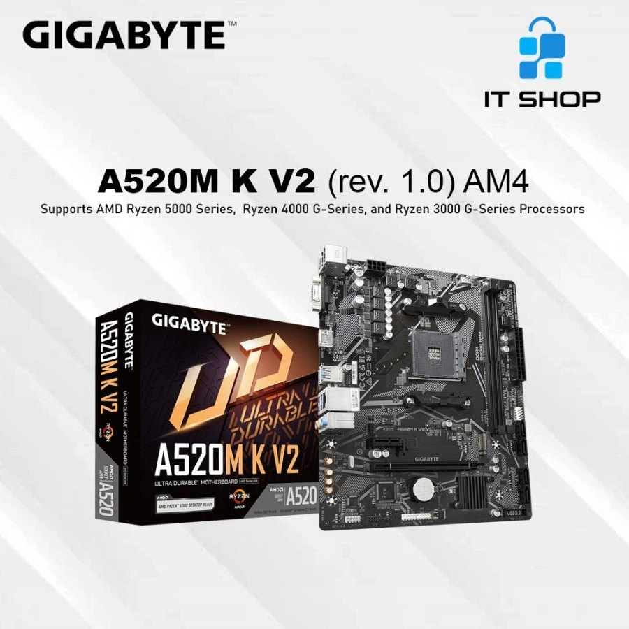 Motherboard Gigabyte AMD A520M K V2 - AM4