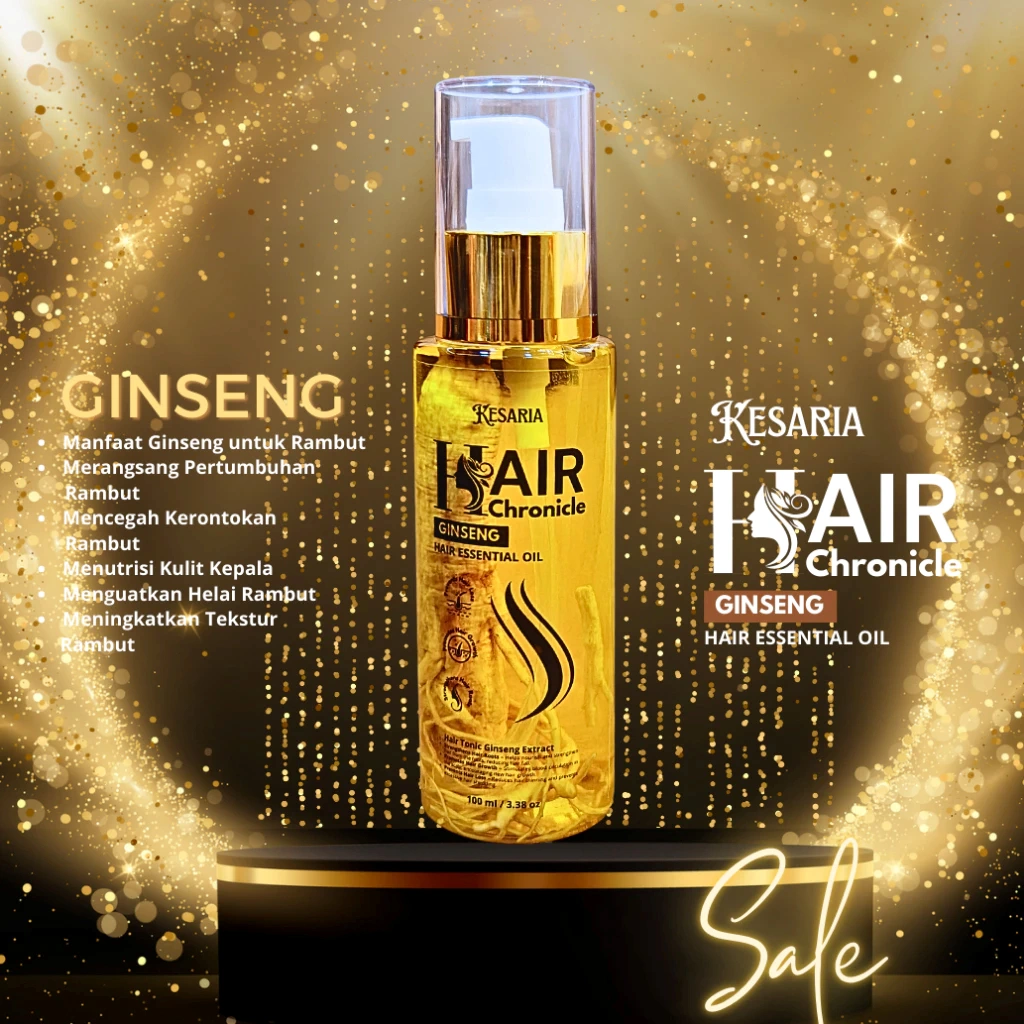 BJP KESARIA - Hair Chronical - Ginseng Hair oil Hair Tonic - Gingseng Perawatan Rambut Rontok