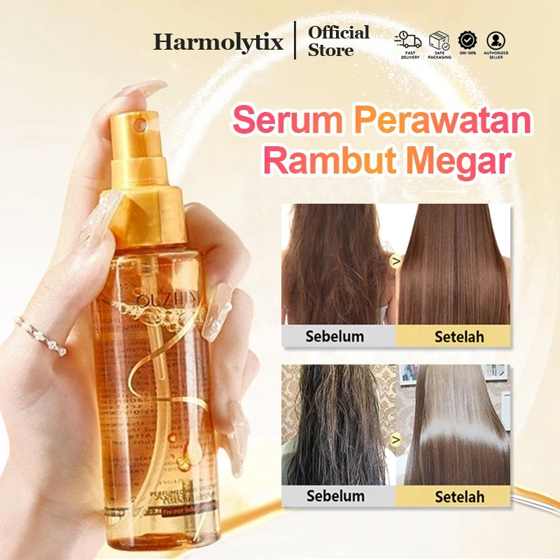 Harmolytix serum rambut kering dan mengembang keratin rambut rusak dan kering pelembut rambut vitamin rambut kering dan rontok hair serum 100ml