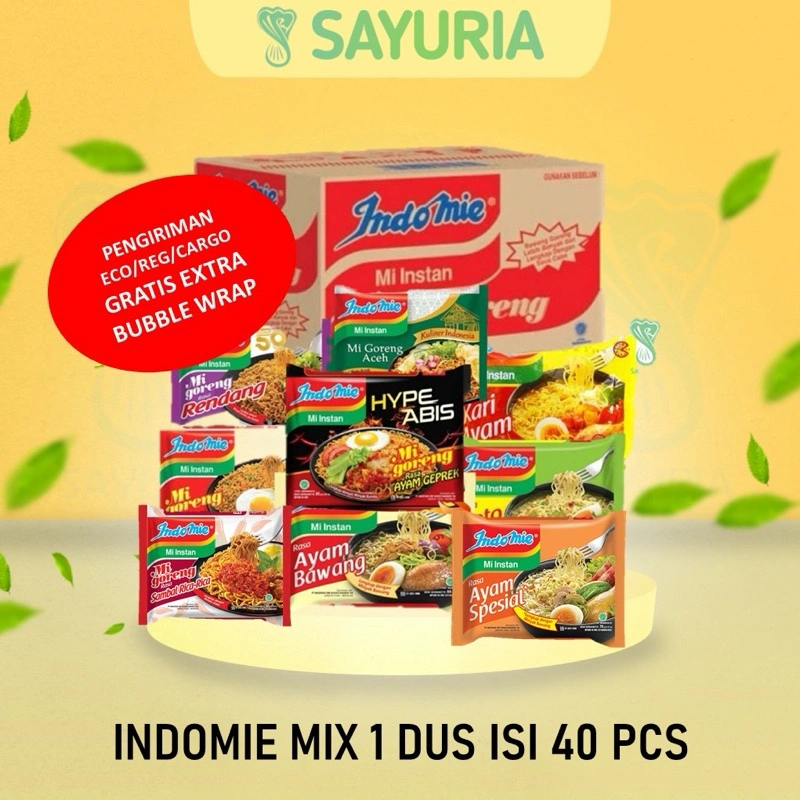 INDOMIE MIX / CAMPUR 1 DUS ISI 40 PCS [ED JUNI - AGUSTUS 2026]