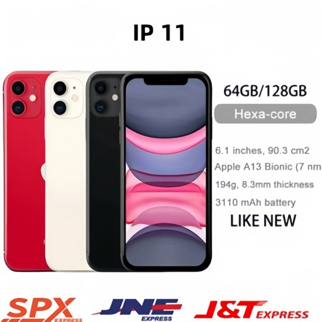 IP11 256GB/128GB/64GB MULUS NORMAL FULLSET Kondisi Perfect Original 100%