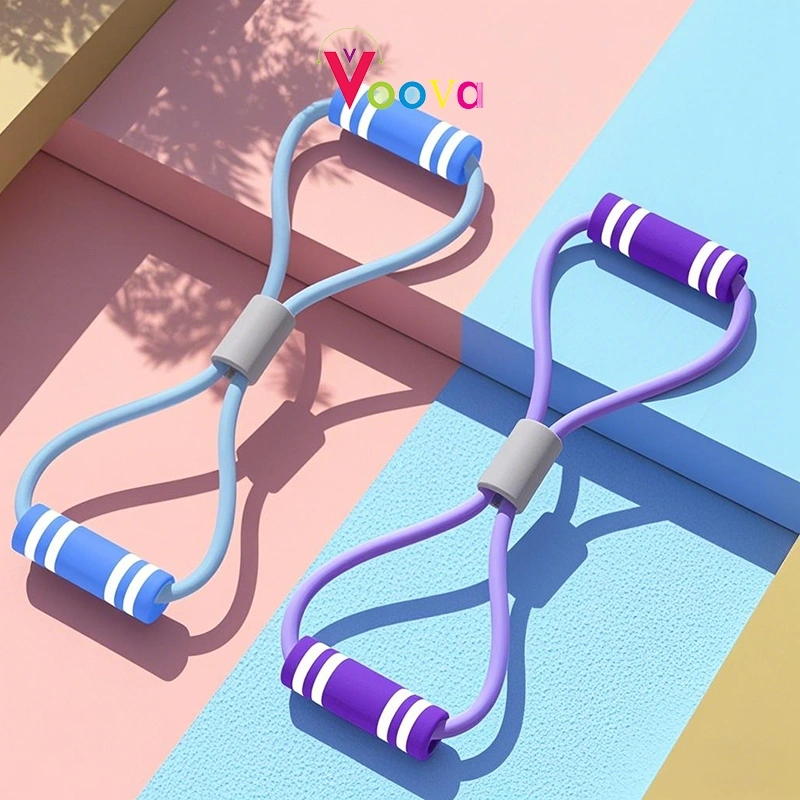 VOOVA Tali Yoga Senam Gym Elastis Tali Stretching Fitness Rope Bantu Otot Tali Stretching Fitness Gym Yoga Stretch Rope Resistance Bands